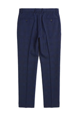 Mark - Pantalones de cuadros azul marino para hombre