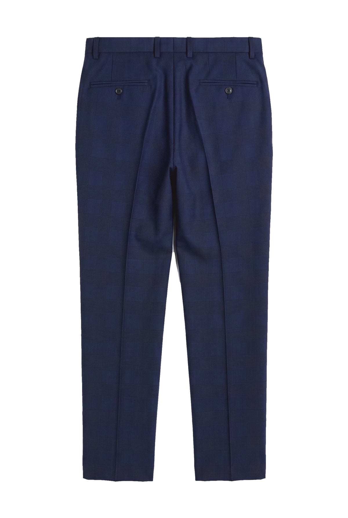 Mark - Pantalones de cuadros azul marino para hombre