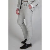 Mark - Pantalón de cuadros beige para hombre