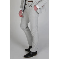 Mark - Pantalón de cuadros beige para hombre