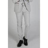 Mark - Pantalón de cuadros beige para hombre