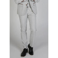 Mark - Pantalón de cuadros beige para hombre