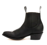 Botas vaqueras de tobillo para hombre Grinders Maverick de cuero auténtico para montar a caballo estilo western cubano