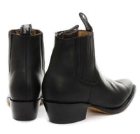 Botas vaqueras de tobillo para hombre Grinders Maverick de cuero auténtico para montar a caballo estilo western cubano