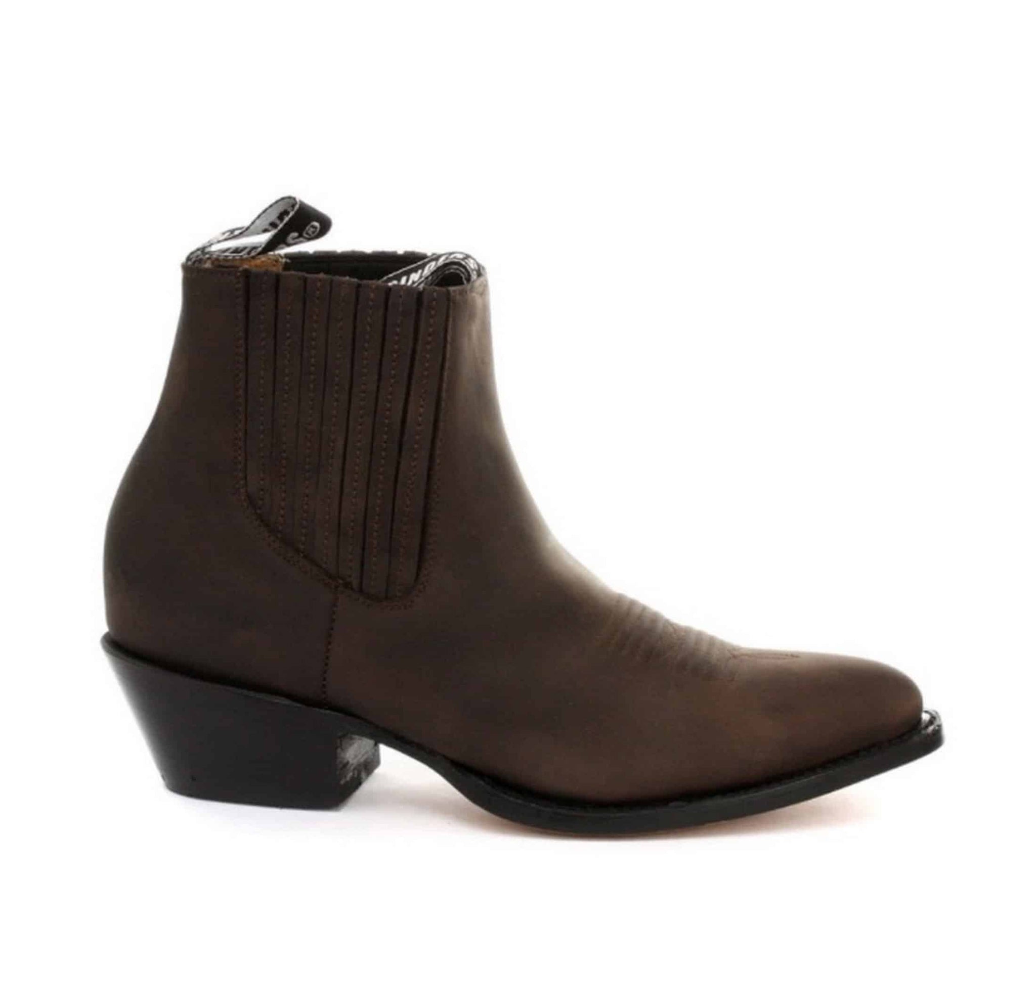 Botas vaqueras de tobillo para hombre Grinders Maverick de cuero auténtico para montar a caballo estilo western cubano
