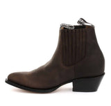 Botas vaqueras de tobillo para hombre Grinders Maverick de cuero auténtico para montar a caballo estilo western cubano
