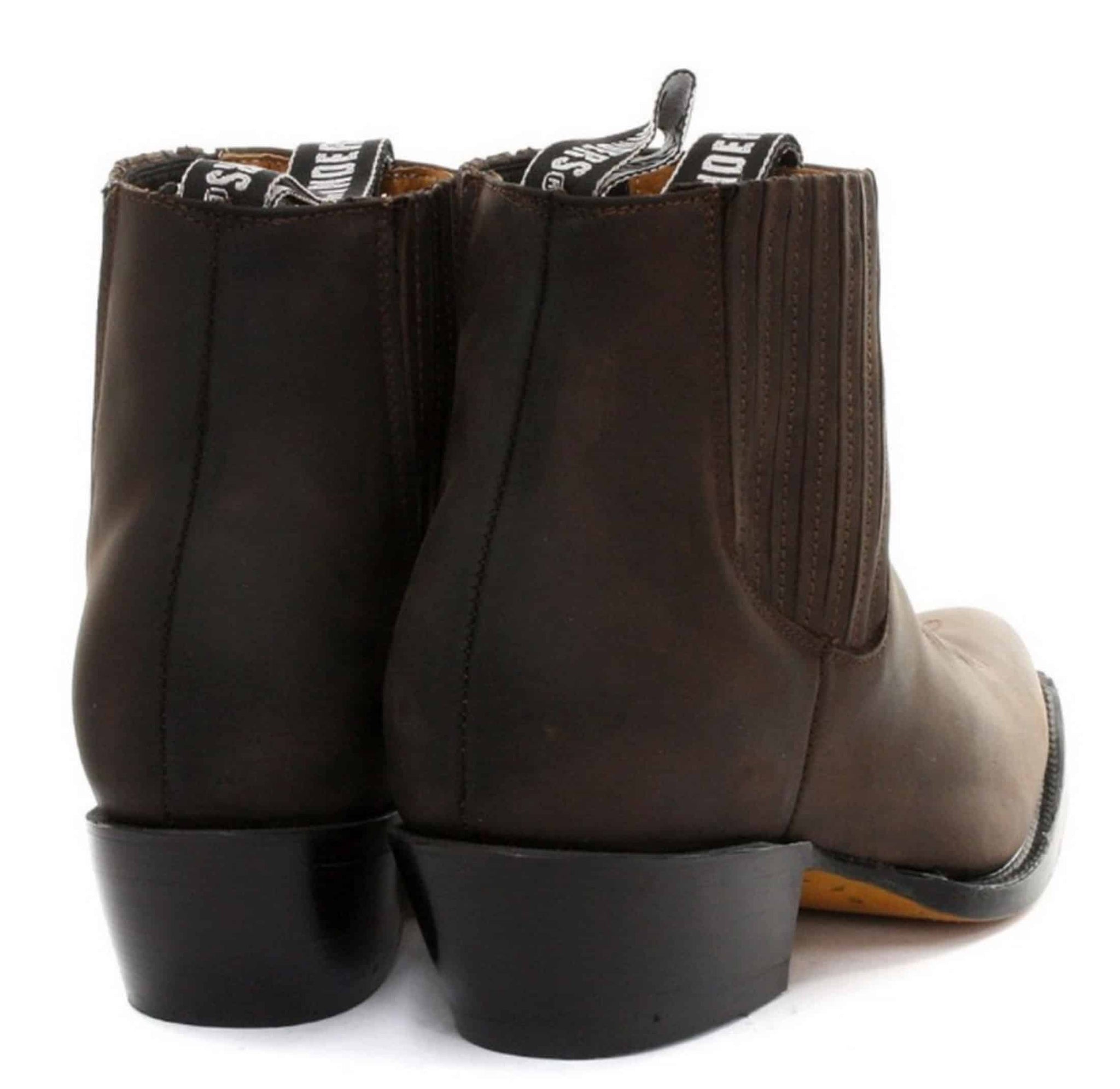 Botas vaqueras de tobillo para hombre Grinders Maverick de cuero auténtico para montar a caballo estilo western cubano