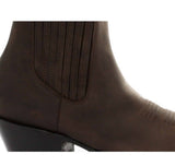 Botas vaqueras de tobillo para hombre Grinders Maverick de cuero auténtico para montar a caballo estilo western cubano