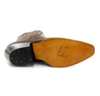 Botas vaqueras de tobillo para hombre Grinders Maverick de cuero auténtico para montar a caballo estilo western cubano