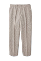 Mayfair - Pantalones formales de hombre color beige con estampado de ojo de perdiz