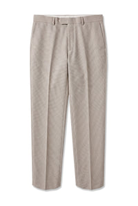 Mayfair - Pantalones formales de hombre color beige con estampado de ojo de perdiz