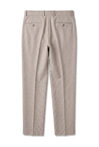 Mayfair - Pantalones formales de hombre color beige con estampado de ojo de perdiz
