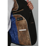 Mayfair - Blazer negro liso para hombre