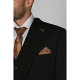 Mayfair - Blazer negro liso para hombre