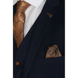 Mayfair - Blazer azul marino liso para hombre
