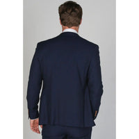 Mayfair - Blazer azul marino liso para hombre
