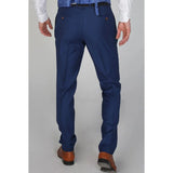 Mayfair - Pantalón azul liso para hombre