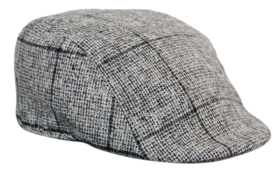 Gorras planas estilo retro vintage de tweed para hombre Marc Darcy Kristian, estilo Peaky Blinders, con estampado clásico a cuadros.