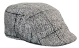 Gorras planas estilo retro vintage de tweed para hombre Marc Darcy Kristian, estilo Peaky Blinders, con estampado clásico a cuadros.