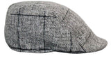 Gorras planas estilo retro vintage de tweed para hombre Marc Darcy Kristian, estilo Peaky Blinders, con estampado clásico a cuadros.