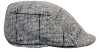 Gorras planas estilo retro vintage de tweed para hombre Marc Darcy Kristian, estilo Peaky Blinders, con estampado clásico a cuadros.