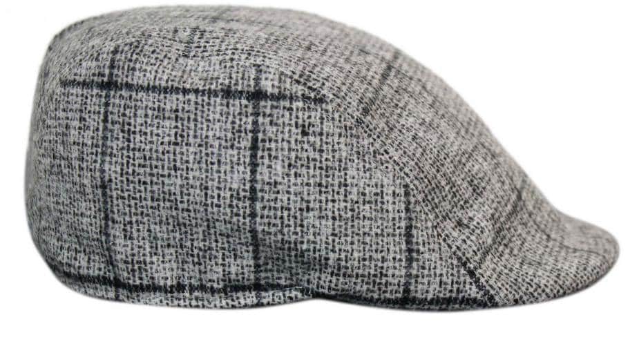 Gorras planas estilo retro vintage de tweed para hombre Marc Darcy Kristian, estilo Peaky Blinders, con estampado clásico a cuadros.