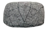 Gorras planas estilo retro vintage de tweed para hombre Marc Darcy Kristian, estilo Peaky Blinders, con estampado clásico a cuadros.