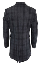 Abrigo de lana de 3/4 para hombre - Gris