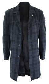 Abrigo de lana de 3/4 para hombre - Gris