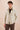 Conjunto de chaqueta de lino beige con cremallera y pantalón marrón para hombre, elegante e informal, ideal para el verano.