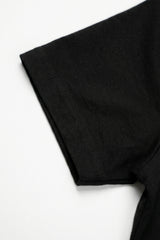 Camiseta clásica negra de mezcla de algodón para hombre