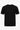 Camiseta clásica de punto negra para hombre, manga corta y cuello redondo.