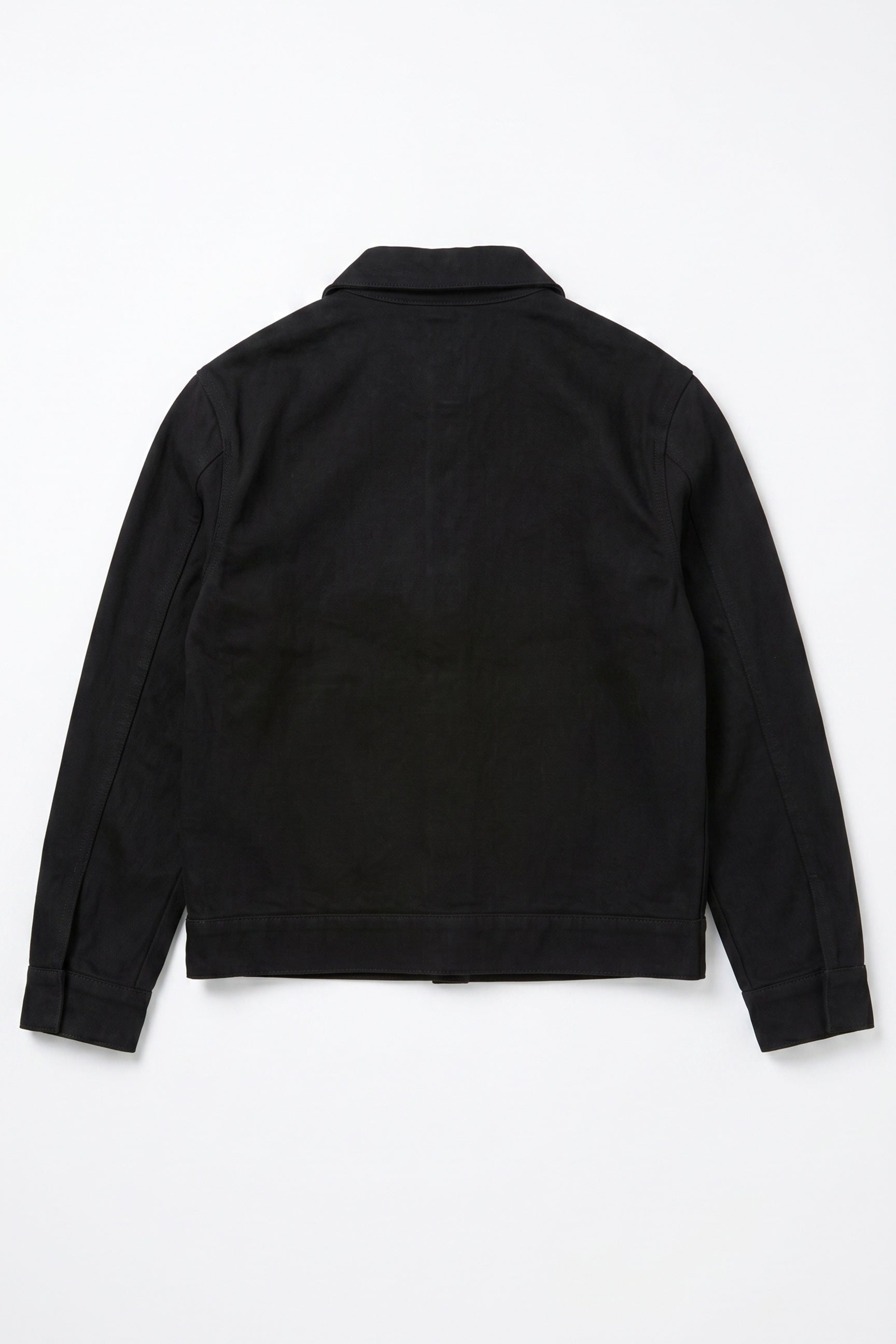 Chaqueta de sarga de algodón negra para hombre - Sobrecamionera