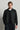 Chaqueta bomber minimalista elegante negra para hombre