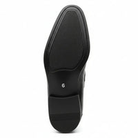 Mocasines negros de charol PU para hombre