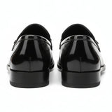 Mocasines negros de charol PU para hombre