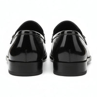 Mocasines negros de charol PU para hombre