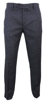 Pantalones de hombre de tweed negro estilo vintage - STZ14