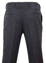Pantalones de hombre de tweed negro estilo vintage - STZ14