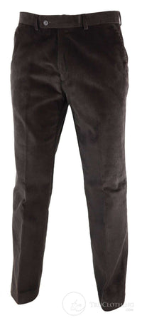 Pantalones de pana marrón para hombre