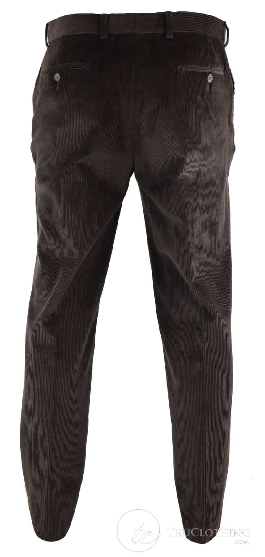 Pantalones de pana marrón para hombre