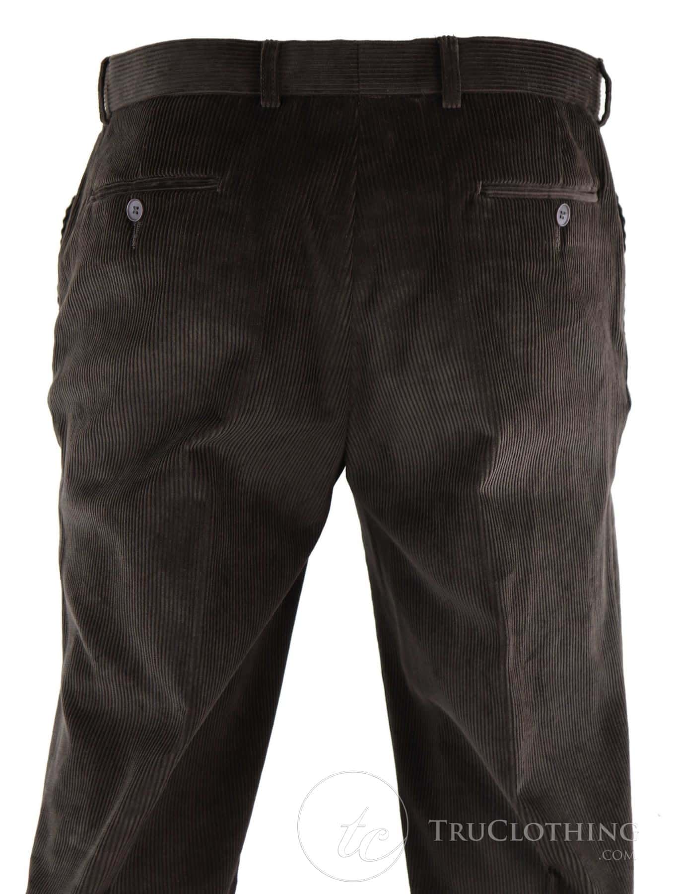Pantalones de pana marrón para hombre