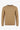 Jersey de cuello redondo para hombre, color marrón camel, corte regular, de punto.