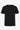 Camiseta clásica negra de algodón para hombre