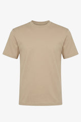 Camiseta clásica de algodón marrón para hombre