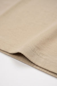 Camiseta clásica de algodón marrón para hombre