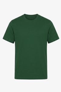 Camiseta clásica de algodón verde para hombre