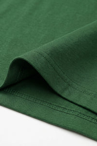 Camiseta clásica de algodón verde para hombre