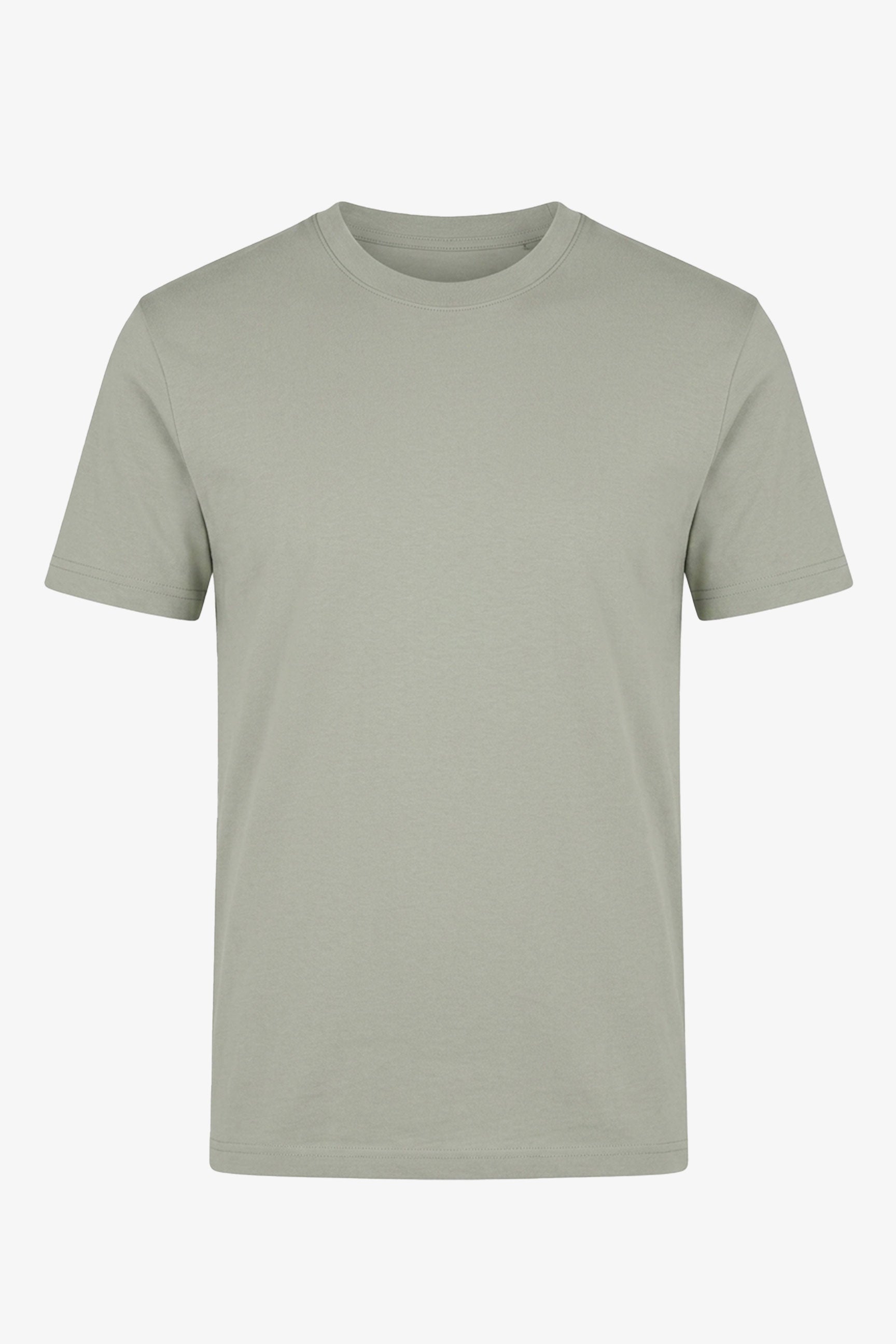 Camiseta clásica de algodón gris para hombre