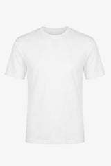 Camiseta clásica de algodón color blanco roto para hombre